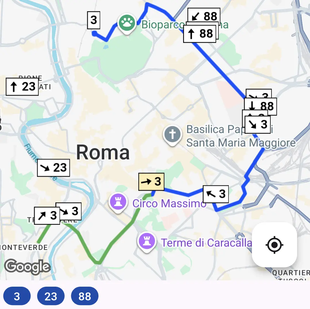 Funzione Linee selezionate - screenshot